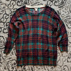 Jcrew Factory tartan plaid sweater